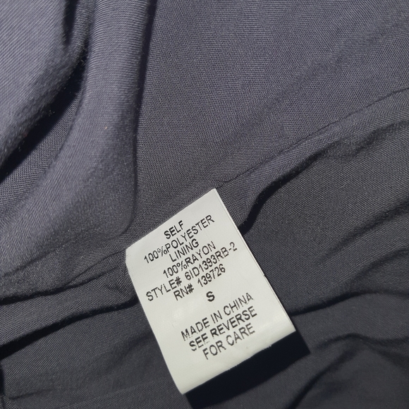 Honey Belle Demi Navy Burnout Velvet Shift Dress - Picture 2 of 5